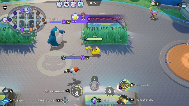 Pokémon Unite gameplay
