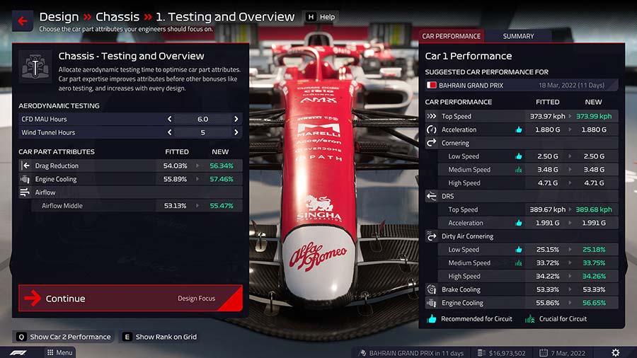 f1 manager 2022 meccanica