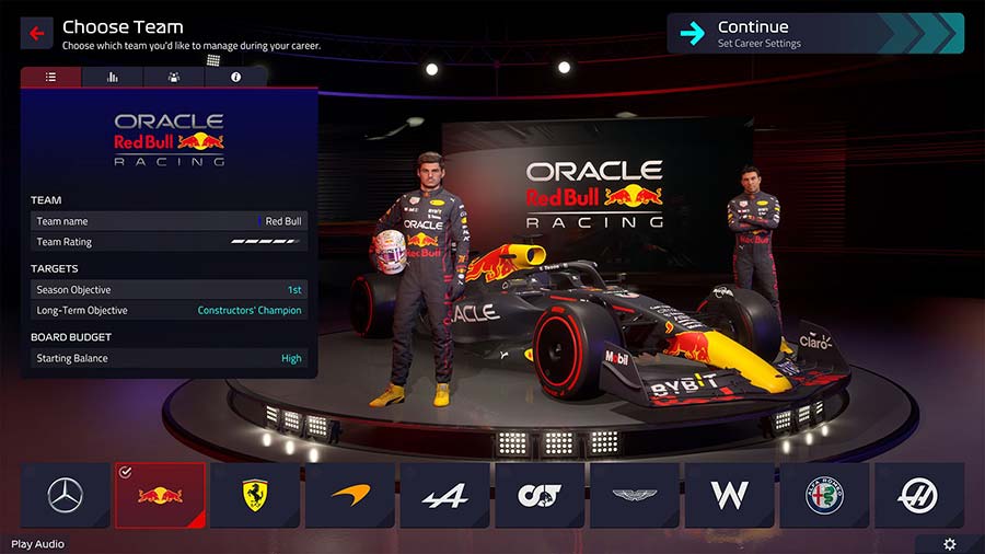 f1 manager 2022 scelta team