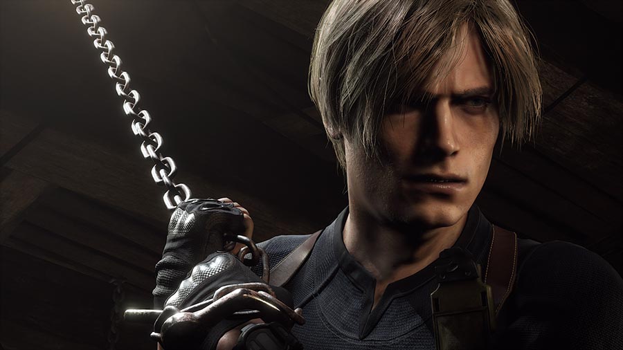 resident evil 4 remake Leon catene