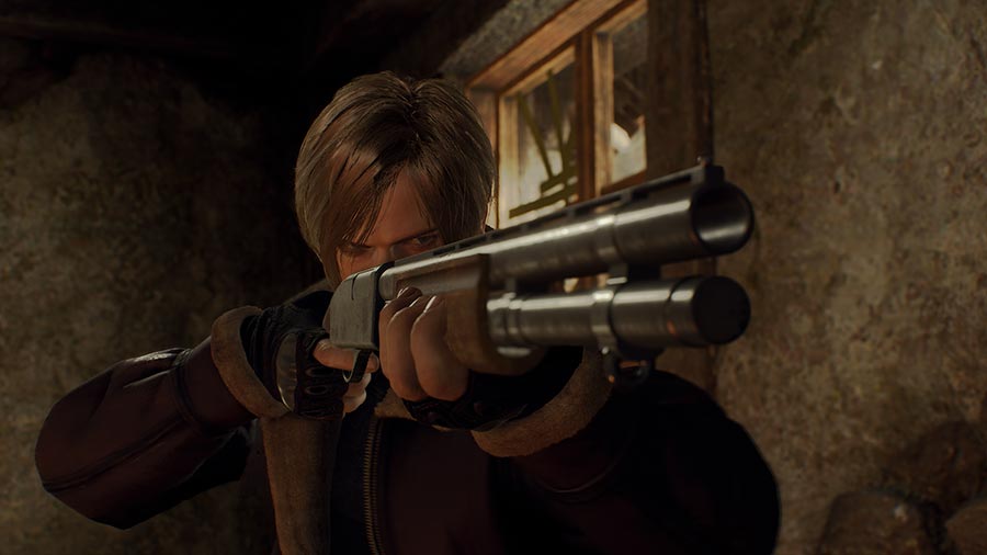 resident evil 4 remake fucile pompa