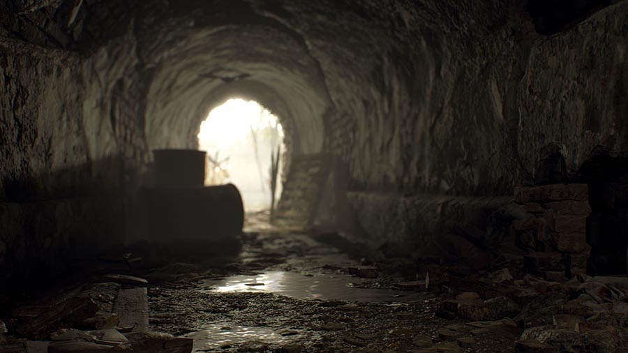 resident evil 4 remake tunnel scenario